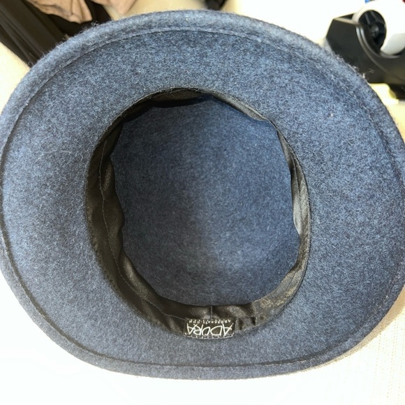 Adora Women’s Blue/Grey Wool Cloche Hat OS - Picture 5 of 7